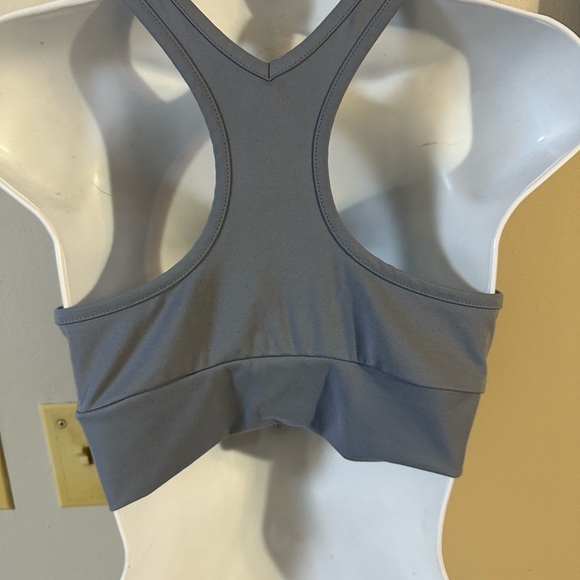 Gray Ruched Crop Top - Picture 4 of 4